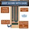 WE Games Classic Cribbage Set - Solid Wood TriColor Continuous 3 Track Board with Metal Pegs
